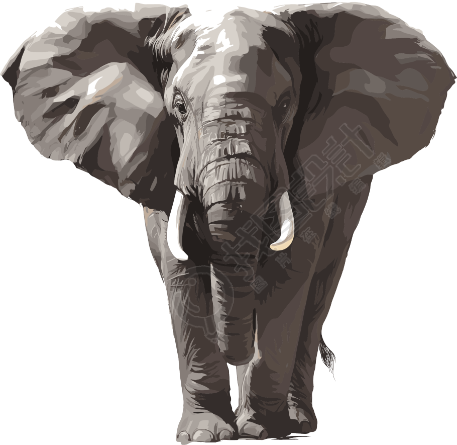 大象珍稀动物素材