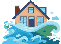 水淹房子防汛插图