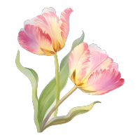 郁金香花朵插画