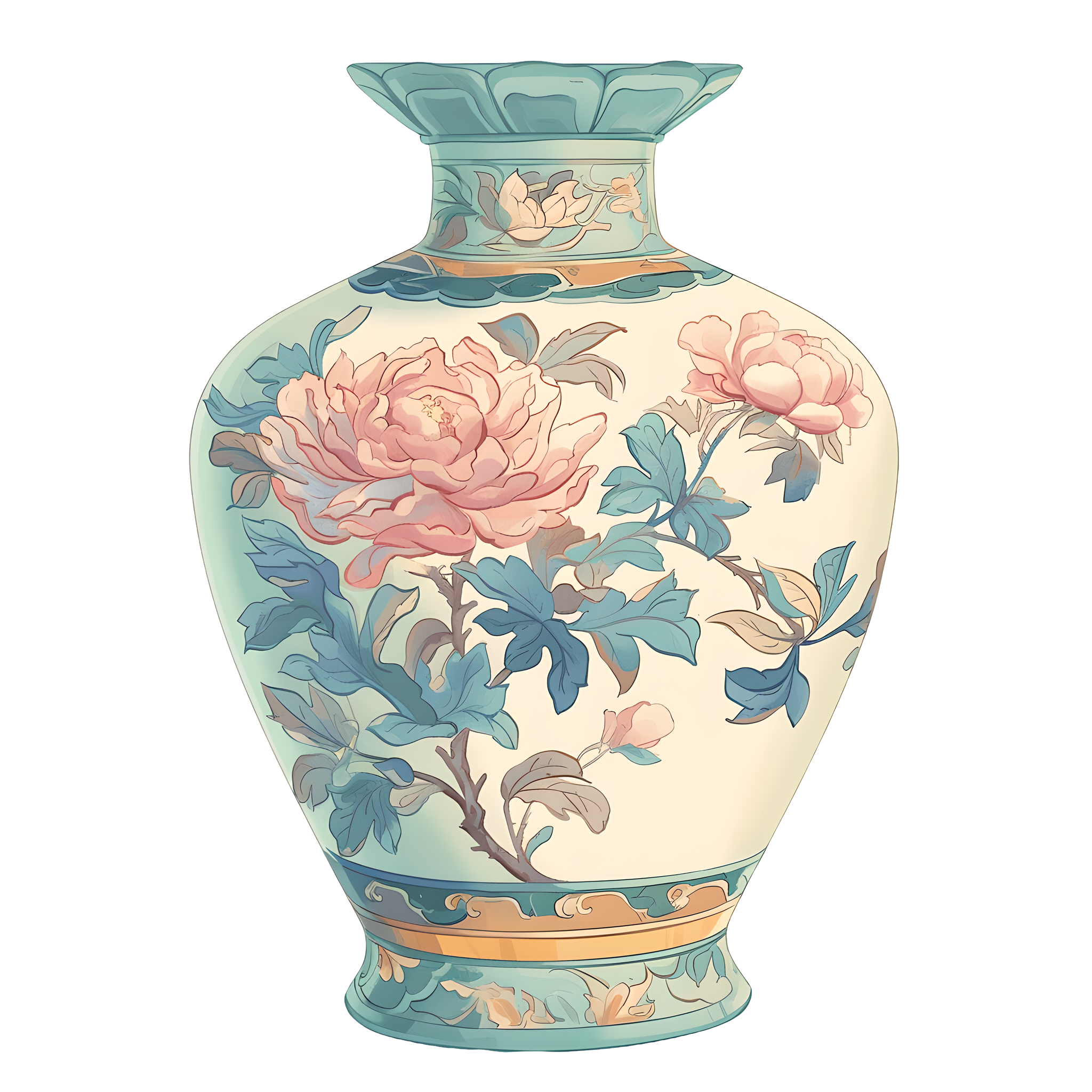 陶瓷花瓶插画