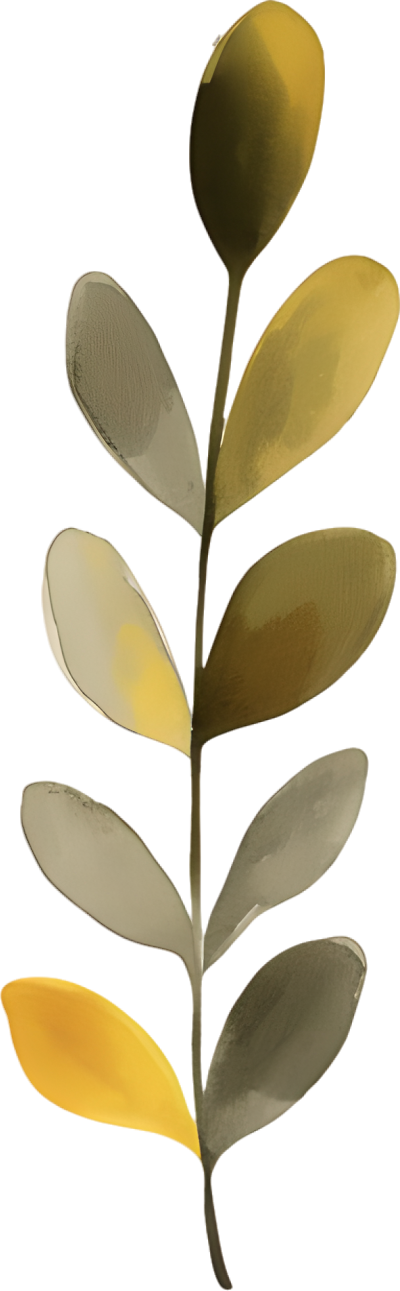 水彩植物装饰插图