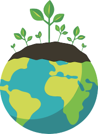 环保地球植物插图
