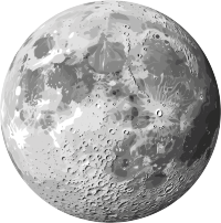 月球透明背景素材