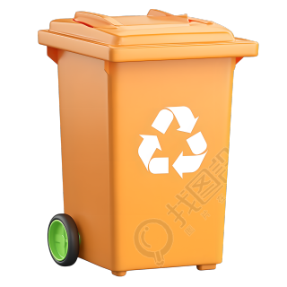 塑料垃圾桶环保元素