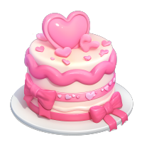 3D生日蛋糕插画设计元素