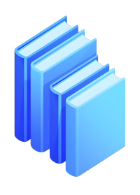 蓝色书籍元素