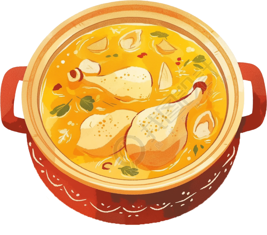 鸡汤插图设计元素