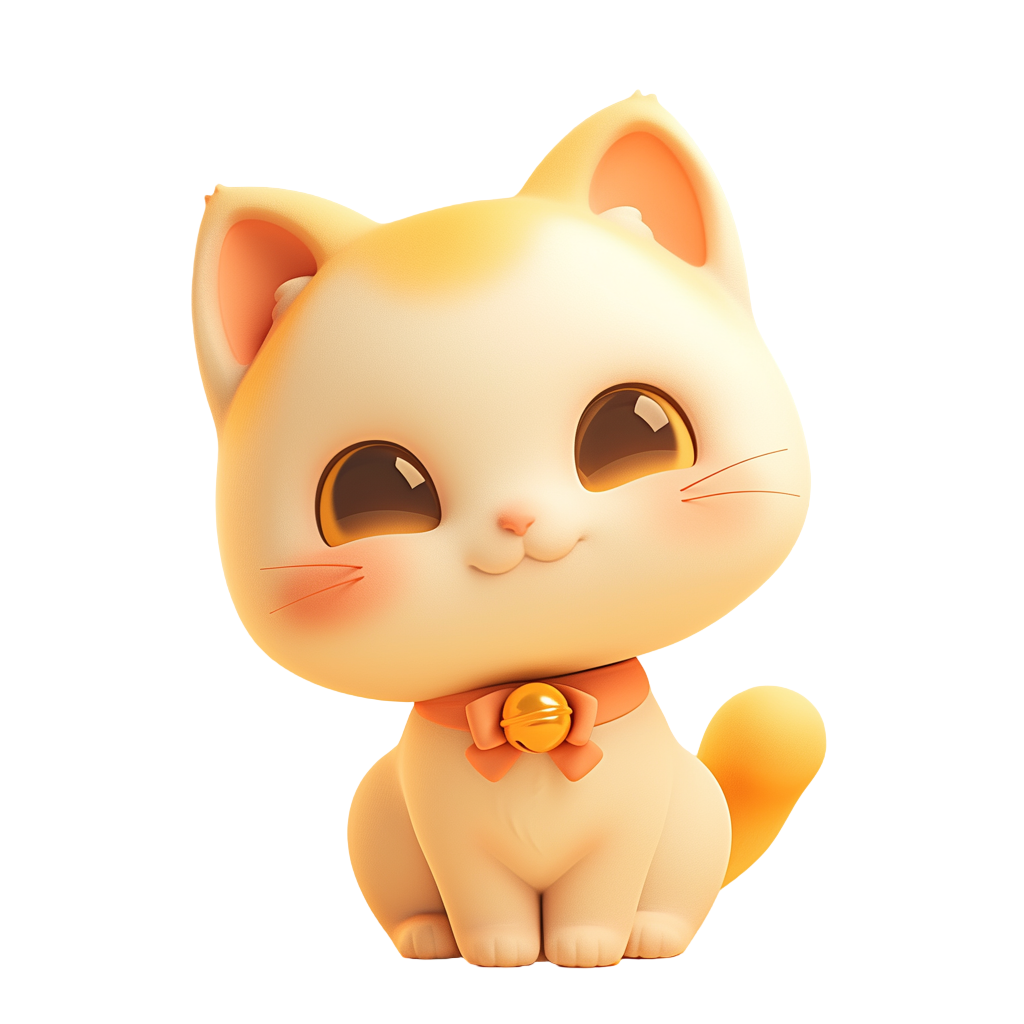 3D小猫插画素材
