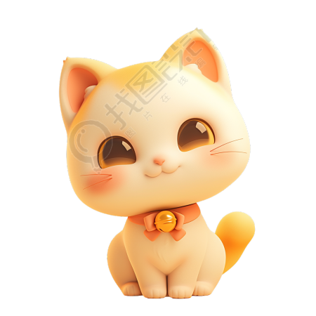 3D小猫插画素材