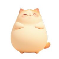 可爱胖猫卡通图形素材