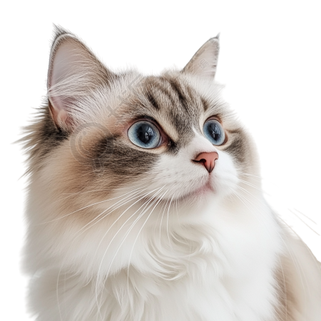 可爱布偶猫插画