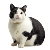 可爱奶牛猫元素