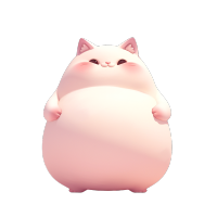 可爱胖猫插画