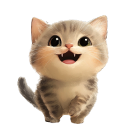 卡通小猫商业设计素材