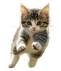 猫咪跳跃素材