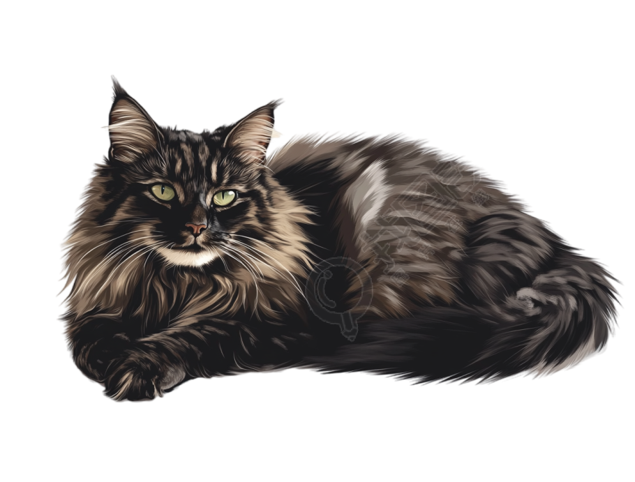 缅因猫商用设计元素
