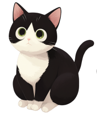 胖小猫卡通素材