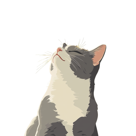 萌宠猫咪可商用插画