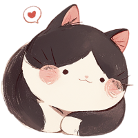 胖小猫可爱插图