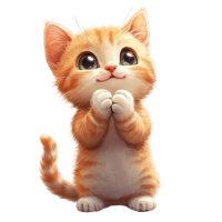 卡通小猫创意插图
