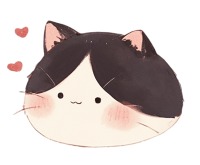 胖小猫卡通插图