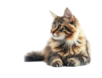 缅因猫PNG透明背景素材