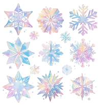 水晶雪花PNG插图素材