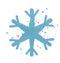雪花卡通插图