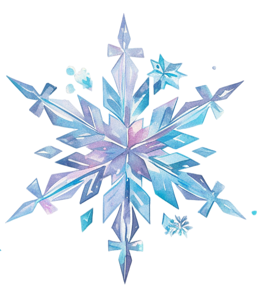 雪花简约素材