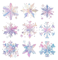 雪花简约插图