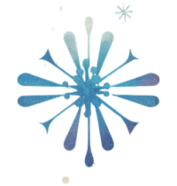 可爱雪花PNG元素