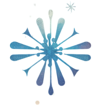 可爱雪花PNG元素