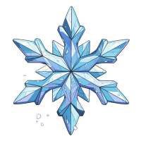 雪花简约元素