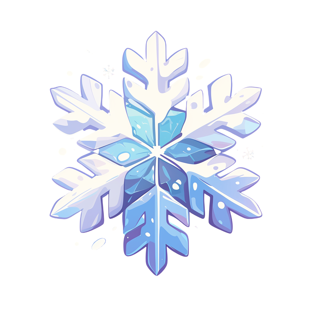 水晶雪花创意素材