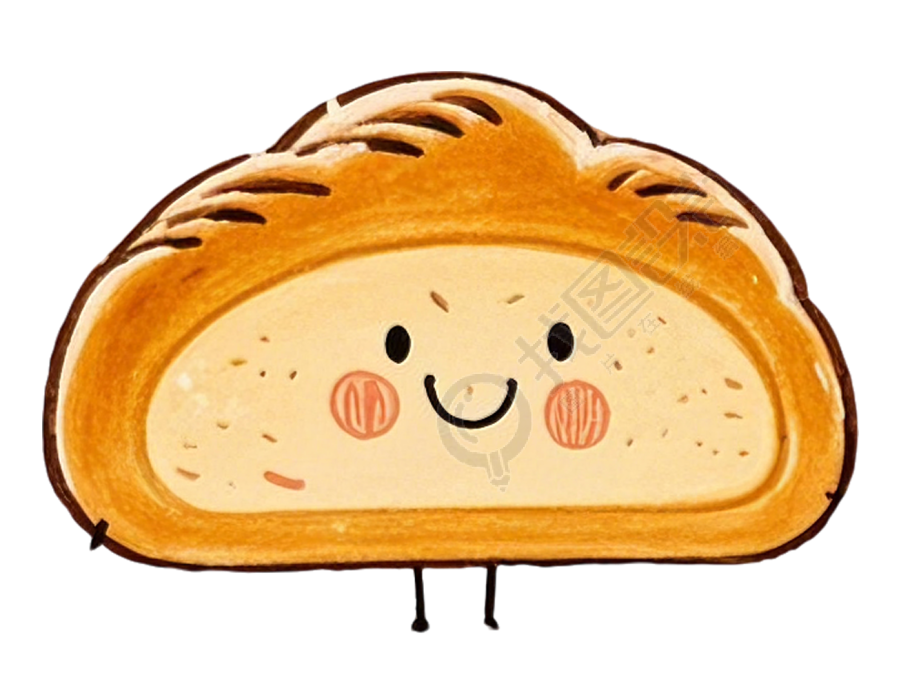 酸面包卡通插图