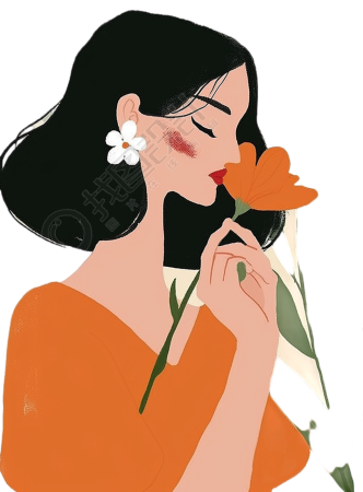 母亲透明背景插画