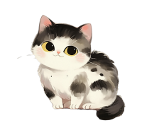 猫透明背景插画