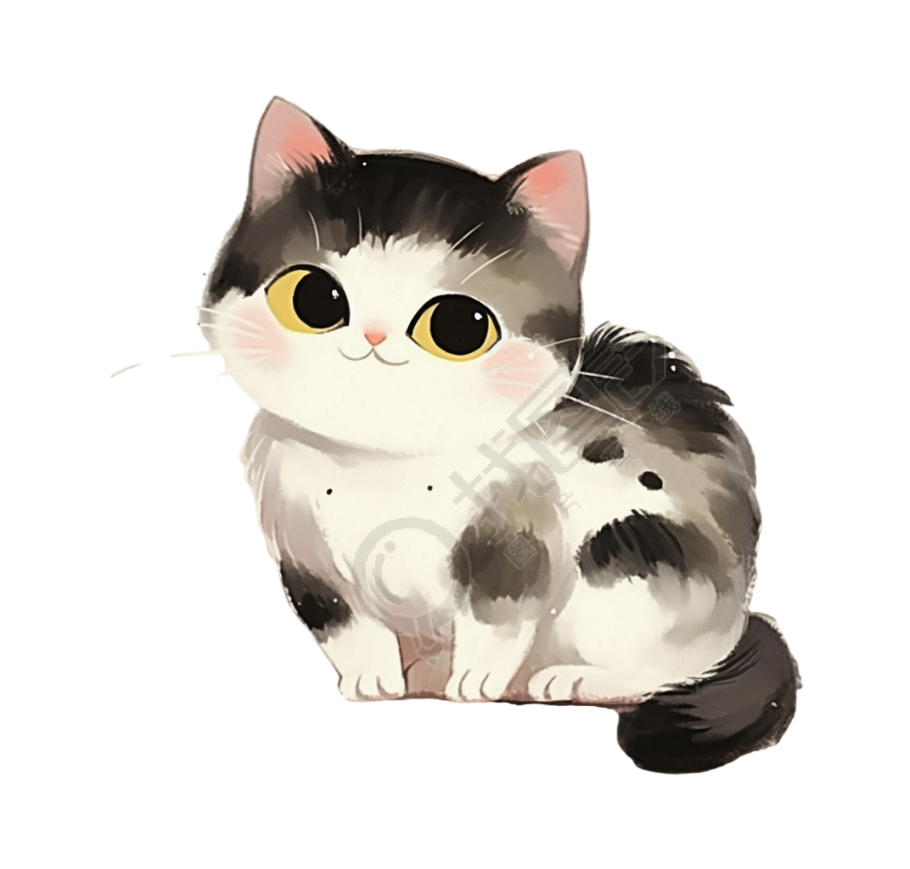 猫透明背景插画
