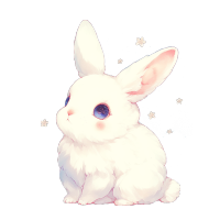白色兔子可爱插画