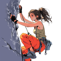 登山者卡通素材