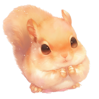 松鼠卡通PNG插画