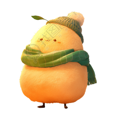 3D土豆创意插图