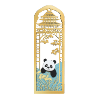熊猫书签素材