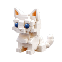 小猫积木创意元素