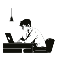 职场办公线条简约素材