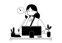 简约风格女性工作素材