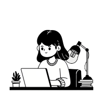 女员工工作场景素材