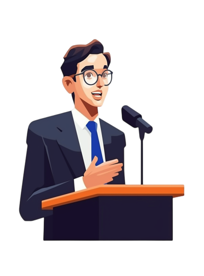 商务男演讲元素