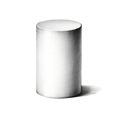 圆柱体矢量插画