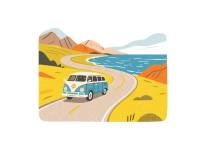 公路旅行插图